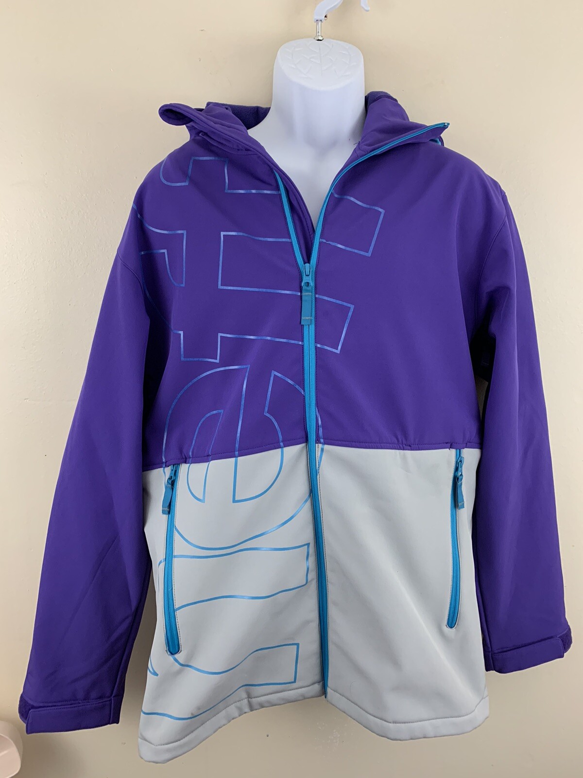 TALBOTS Black White Patterned Half Zip Pullover F… - image 1