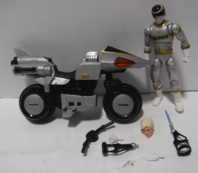 Silver Ranger w/Motorcycle Power Rangers In Space Lightning