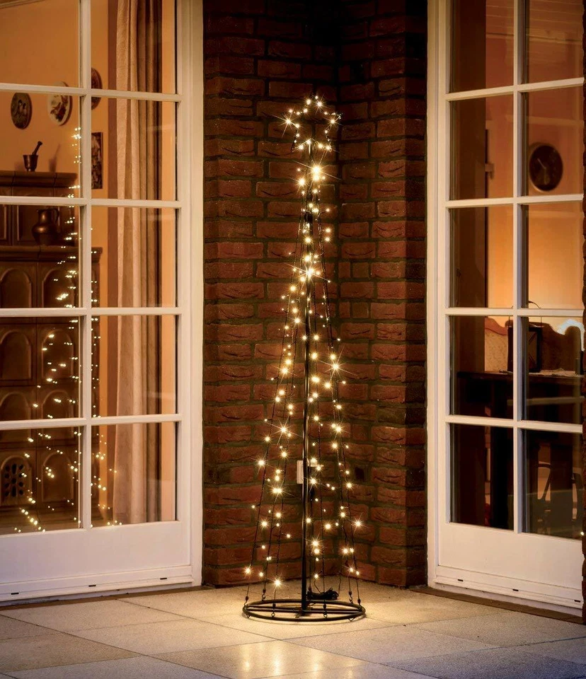 Bonetti Sapin De Noël En Métal Lumineux LED Décoration De Noël 180 Cm - Photo 1/4