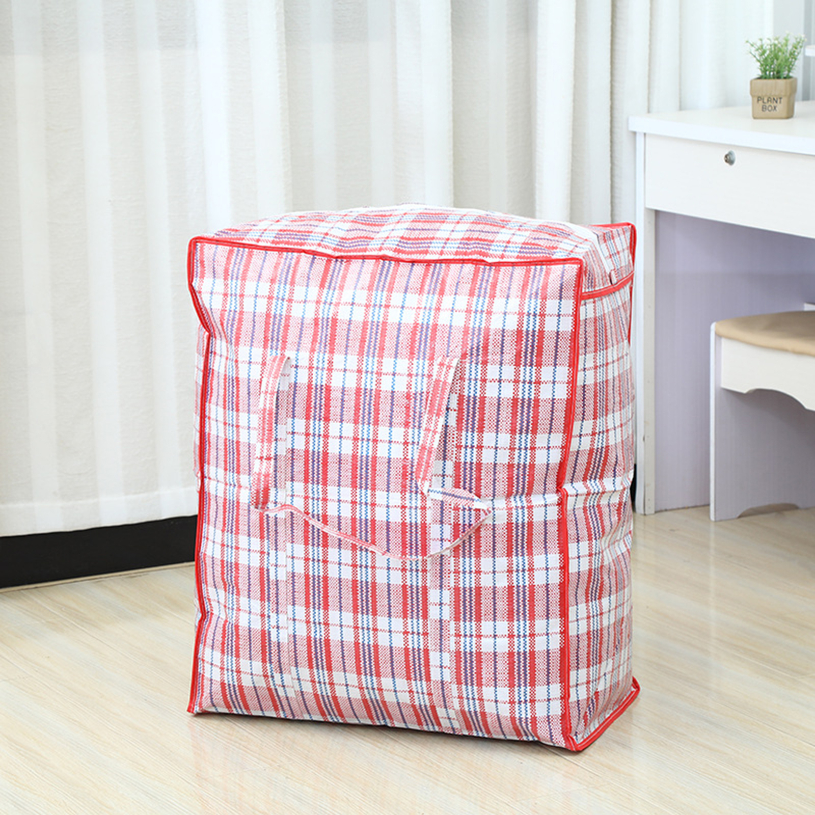 Quilt Storage Bag Foldable Breathable Saving Space Blanket Storage Bag