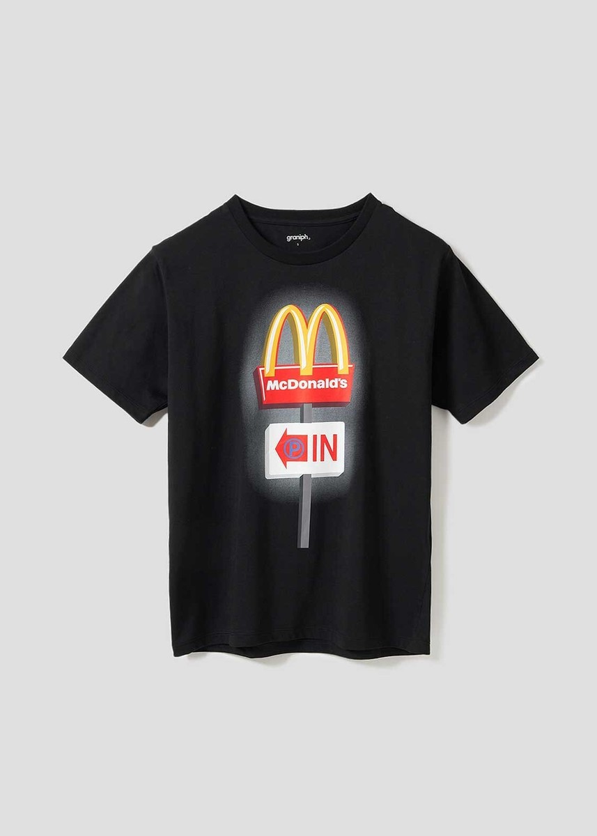 Graniph] McDonald's Sign | Black T-shirt Size: SS-L From JP NEW | eBay