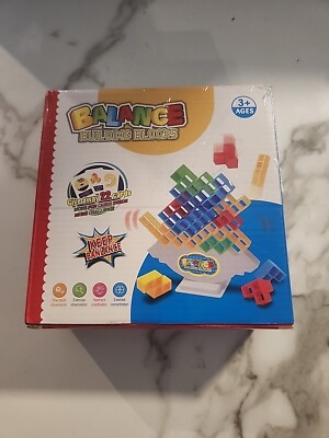 Balance Building Blocks Game, 16 Pieces, Ages 3+