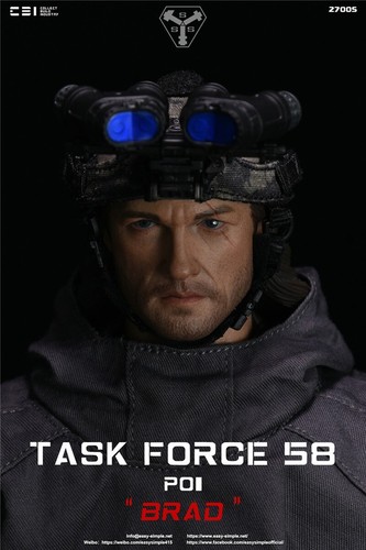 1/6 EASY&SIMPLE 27005 TASK FORCE 58 PO1 BRAD Action Figure Soldier IN STOCK - Picture 22 of 24