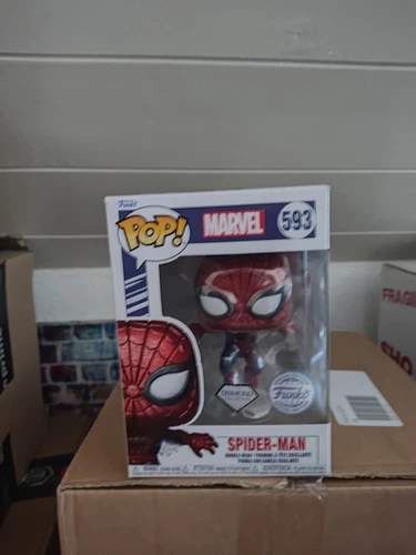 Funko Pop! - Marvel - Diamante Spider-Man - Diamante edición especial - #593