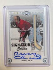 2021-22 Leaf Lumber Hockey Signature Sticks Bobby Hull Stick Auto 1/6 SS-BH1