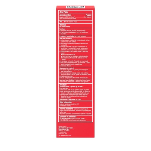 Neutrogena Adapalene Gel 0.1% Acne Treatment, 1.6 oz - Oil & Fragrance-Free Topi - Picture 9 of 9