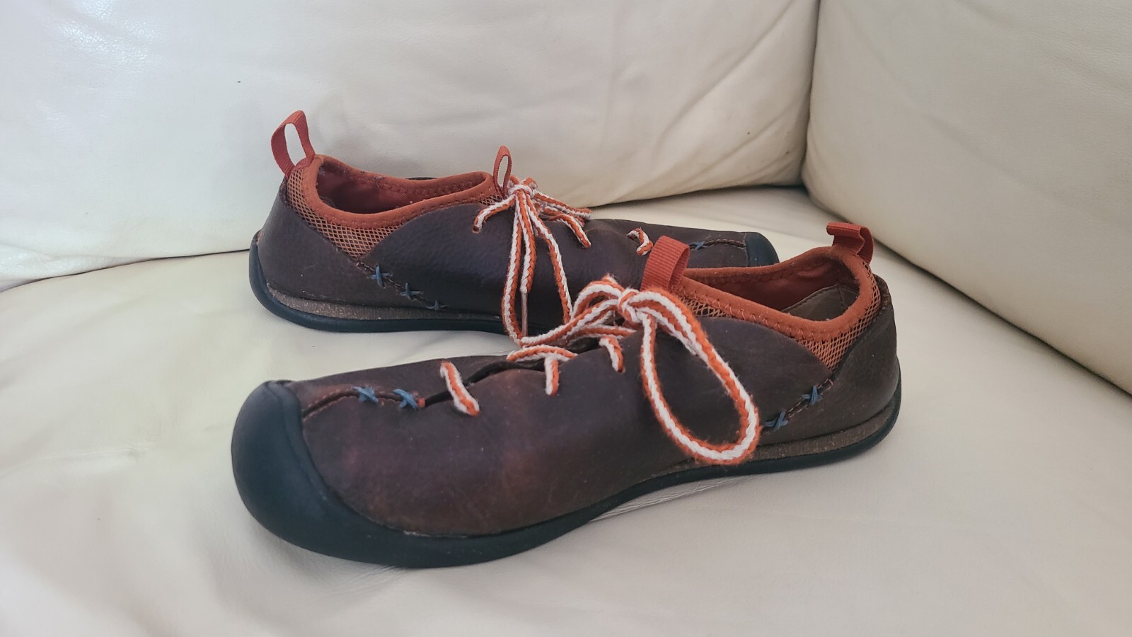 KEEN Scarpe da trekking stringate in pelle fodera in rete SM 1108 da donna taglia 7 5