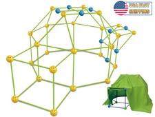 Tent Fort Building Kit for Kids Glow In The Dark Tent STEM Construction Toy 110p