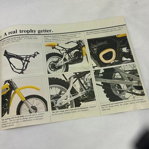 RARE ORIGINAL 8.5x11 VINTAGE 1978 YAMAHA YZ400 DEALER SALES BROCHURE PAMPHLET - Picture 8 of 14