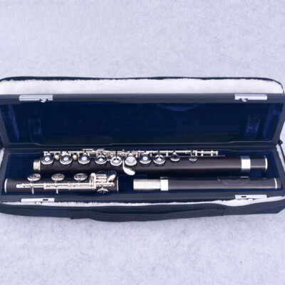17 Hole Ebony Flute Open Hole Silver Plated E Key Flute MFL-201