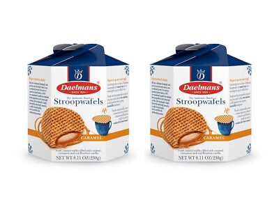 DAELMANS Stroopwafels, Dutch Waffles Soft Toasted, 2 Pack