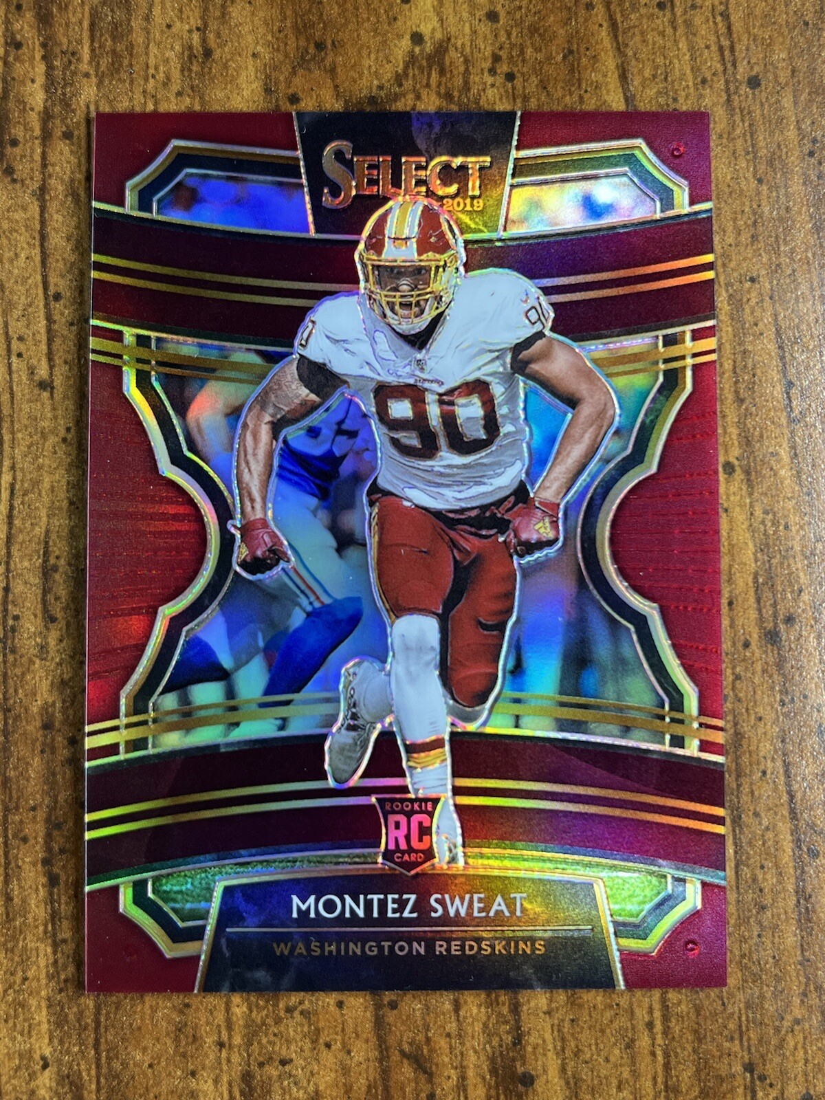 Montez Sweat • 2019 Select Concourse Maroon Prizm /149 #12 • Rookie RC Bears 🏈
