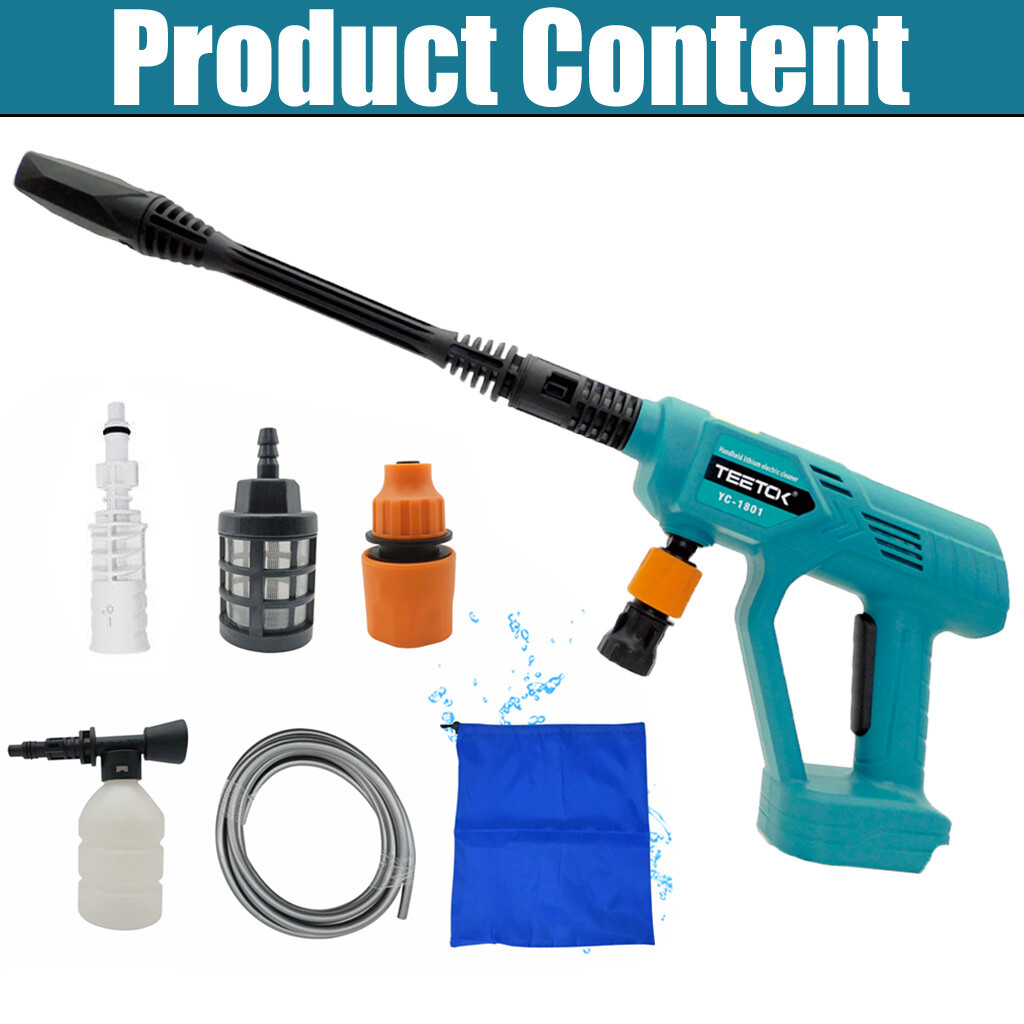 For Makita 18V Battery Cordless Pressure Washer High Power Jet Wash Car