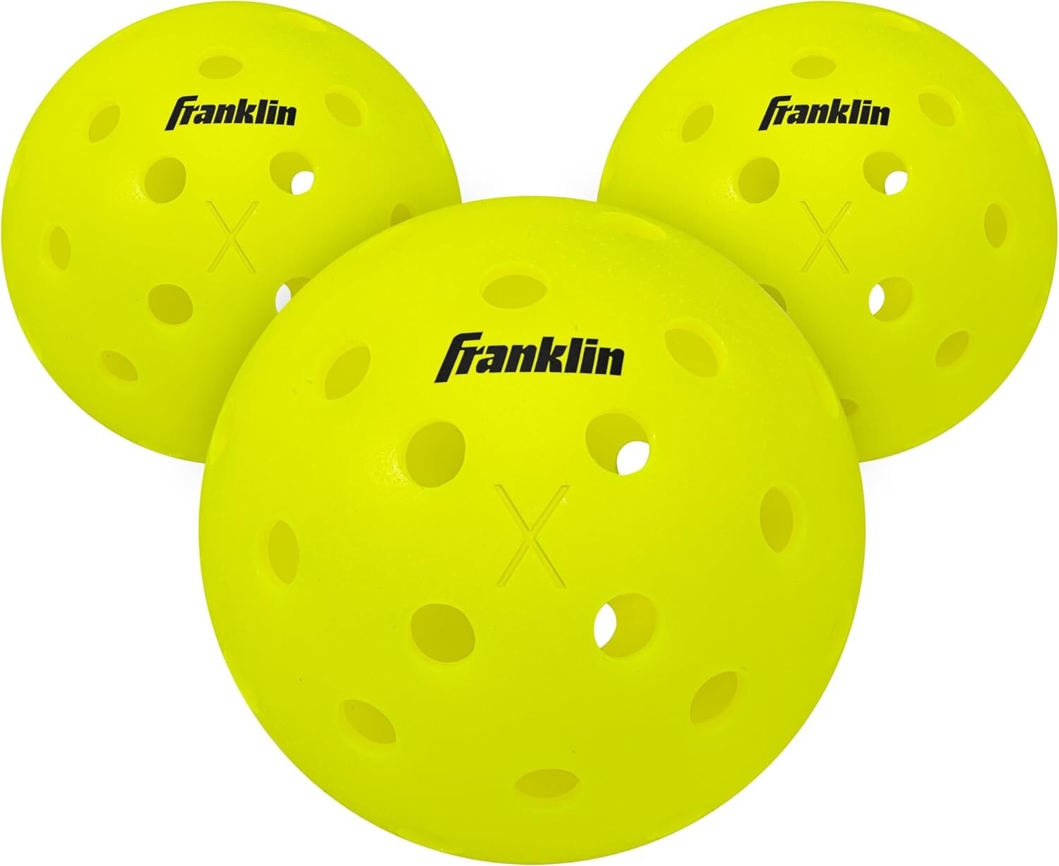Franklin Sports Industry X403pc YEL Pickleballs 52821