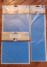 Set Of 3  Sugarveil Confectioners Mat Birthday Cake Geometric Decorating Bakery 