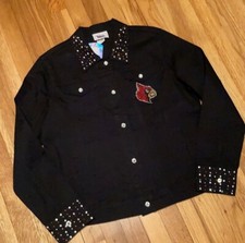 NWT St. Louis Cardinals Embellished Denim Jacket #Bedazzled 