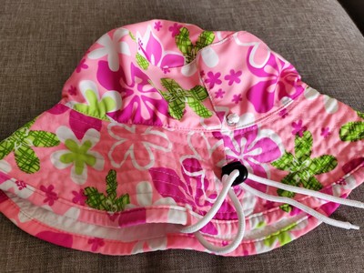 Tuga Reversible Womens Large Pink Floral Print Bucket Sun Hat Beach Summer Camp Reversible Bucket Sun Hat - Misty Pink – Tuga & Family of Brands main image 3