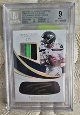 2019 Immaculate Russell Wilson Eye Black Gold Ink Jersey Auto #2/5!!