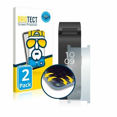Withings Pulse HR , 2 x BROTECT  Flex 3D Curved Full Cover Screen Protector