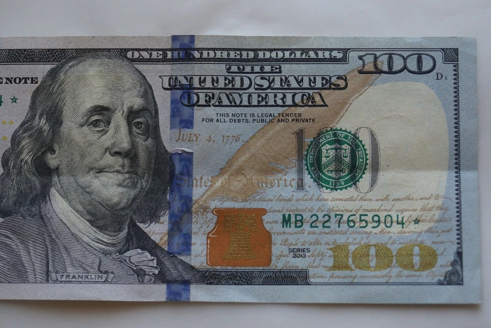 $100 bill. Star note - Image 4 of 4