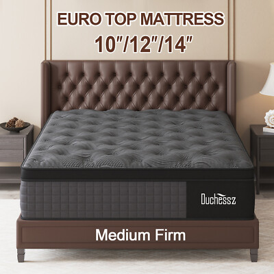 12''14'' Twin Full Queen King Size Mattress in a Box Hybrid Spring Memory Foam