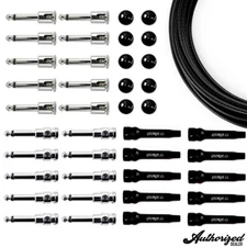 George L's .155 Rack Pedalboard Effects Switcher Black Kit | 10 Cables