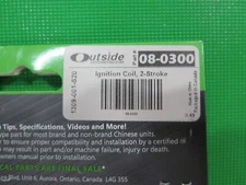 Outside Distributing - 08-0300 - Ignition Coil, 2-Strokes. (12A1-1)