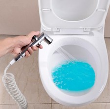 2 Mode ABS Bidet Hand Held Portable Bidet Sprayer Shattaf Toilet Shower w/Hose
