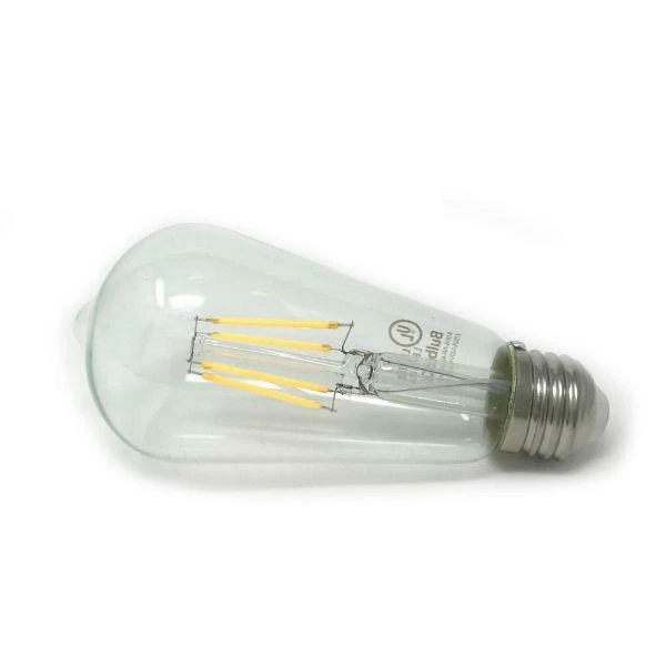LED Filament Vintage Bulb - 4 Watt - Clear - 2700k - 400 Lumens - 6 Pack - Image 2 of 2