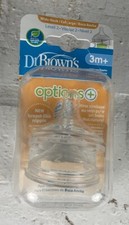 Dr. Brown Nipples BPA Free Level 2 Wide Neck Bottle 3 Month New Sealed
