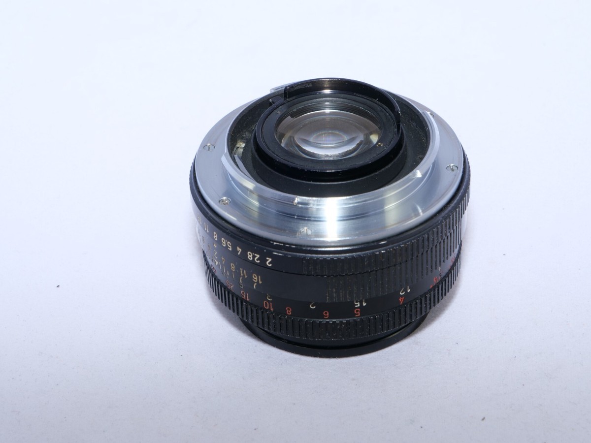 Leica Summicron-R 50mm f2 lens. Germany. 1 CAM. RED SCALE. Hood