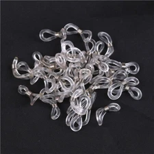 40X Chain Strap Holders Rubber Loop Ends Clear Eye Glasses Spectacle Supplie