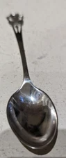 Vintage Cooper Brothers & Sons Sheffield Sterling Silver Carved Demitassey Spoon