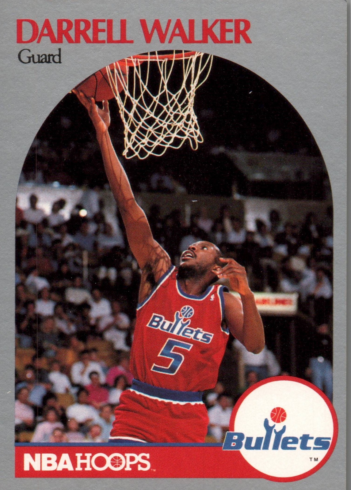 1991 Hoops 100 Superstars # 100 Darrell Walker Washington Bullets