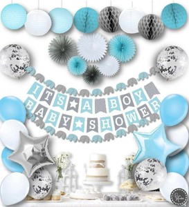 elephant baby shower decorations boy