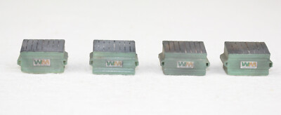HO Scale 4x Commercial Garbage Dumpster Bin New Painted Weathered with Logo 1:87