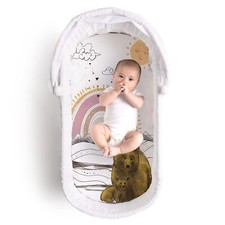 LikeNew JumpOff Jo - Hypoallergenic Fitted Bassinet Sheet for Baby B Rainbow