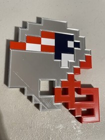 Patriots New Tecmo Super Bowl NES custom Helmet 8 Bit