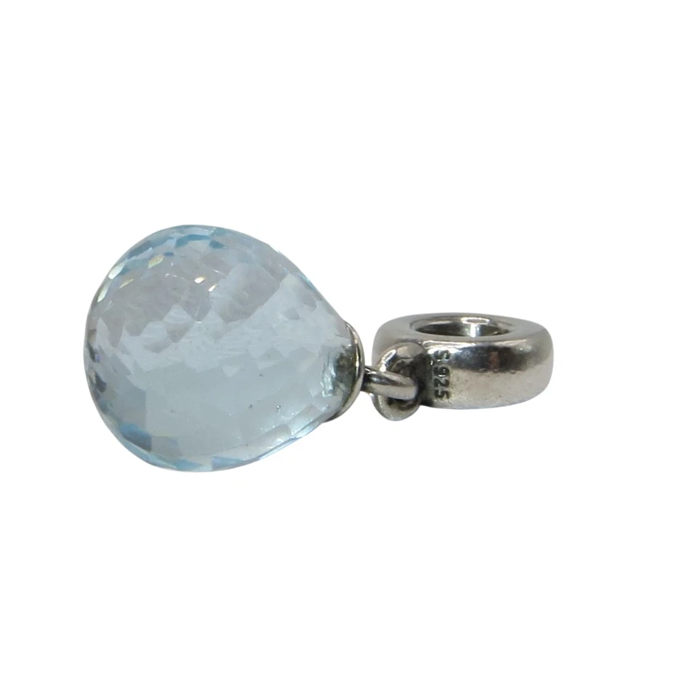 Pandora Fascinating Beauty Ice Blue Crystal & Sterling Silver Charm 791602CLB - Image 3 of 4