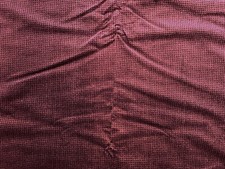 BURGUNDY/BLACK VELVET UPHOLSTERY FABRIC PIECE - 1 yard long x 55" wide - 109
