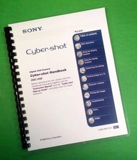 Owners Manual for Sony DSC H50 Camera 154 Pages W/Clear Covers 