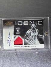2012-13 ABSOLUTE DERON WILLIAMS BROOKLY NETS PATCH AUTO /10