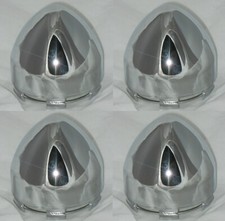 Set Of 4 Fits Eco 820 Dante Kmc Bullet Dome Wheel Rim Chrome Center Cap 1002716