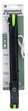 Sona 4' Heavy Duty Green Illuminated and Rechargeable Dog Leash-50 lbs~2421DL-GG