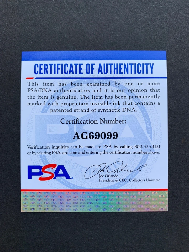 Chipper Jones Signed Autograph 8 By 10 Photo BRAVES HOF PSA CERT COA - Image 2 of 2