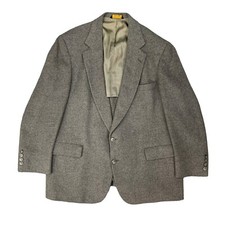 Vintage Anderson Little Strathmore Blazer Mens 44 Camel Hair 2 Button Sport Coat