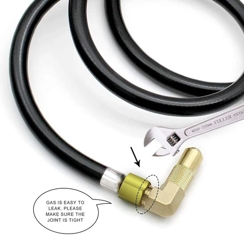 Adaptador de manguera reguladora de propano de 6 pies para parrilla de mesa Blackstone de 17" y 22" - Imagen 6 de 13