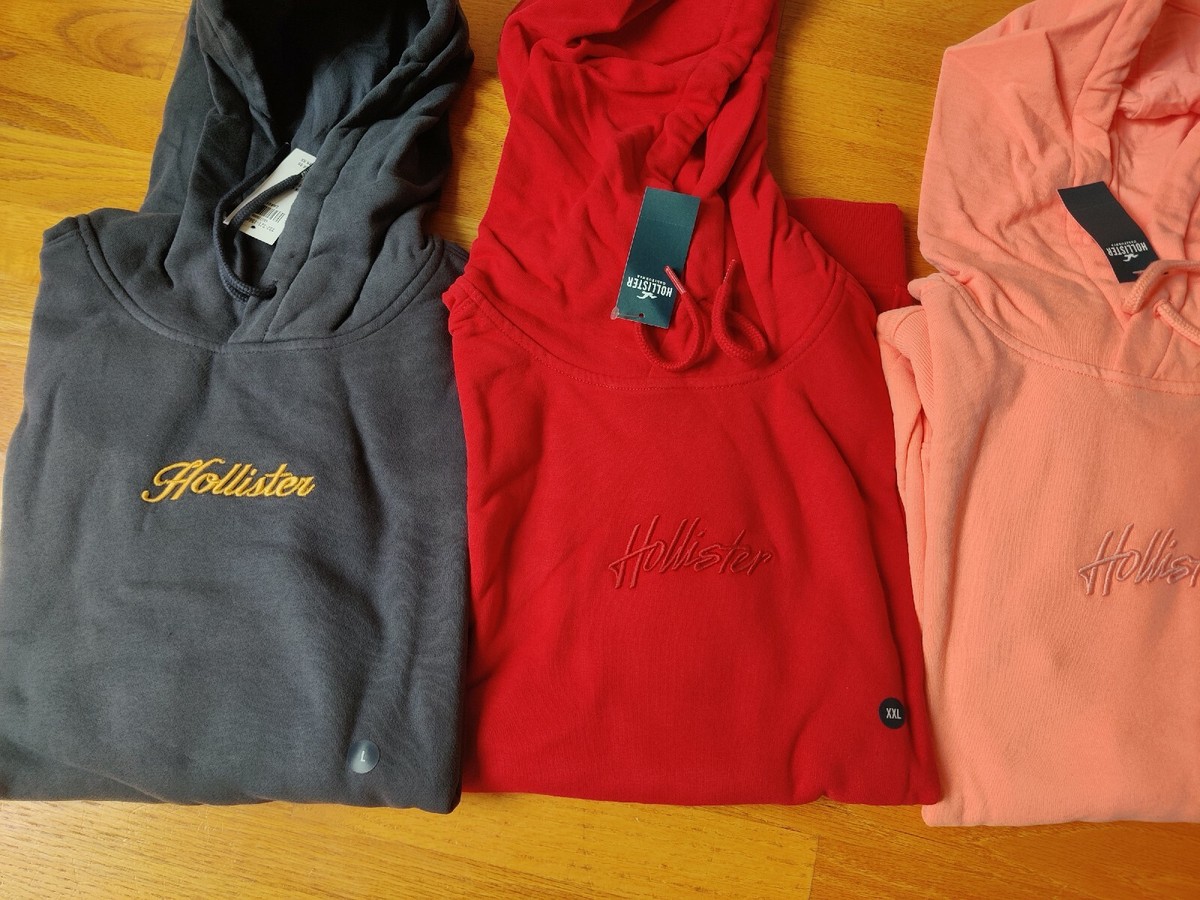 NWT Hollister Pullover Logo Hoodie Colors L or XXL