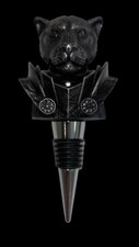 4H Mythic Legions Licensed 3D Figure Bottle Wine Topper   Jaguar B   alam  Silver