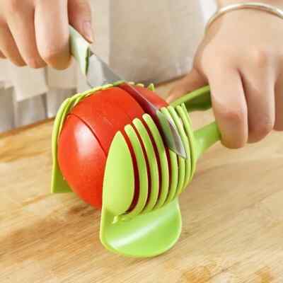 Küche Obst Tomaten Clip Halter Schneider Gemüse Zitrone Kartoffel Zwiebel Schneider Werkzeug
